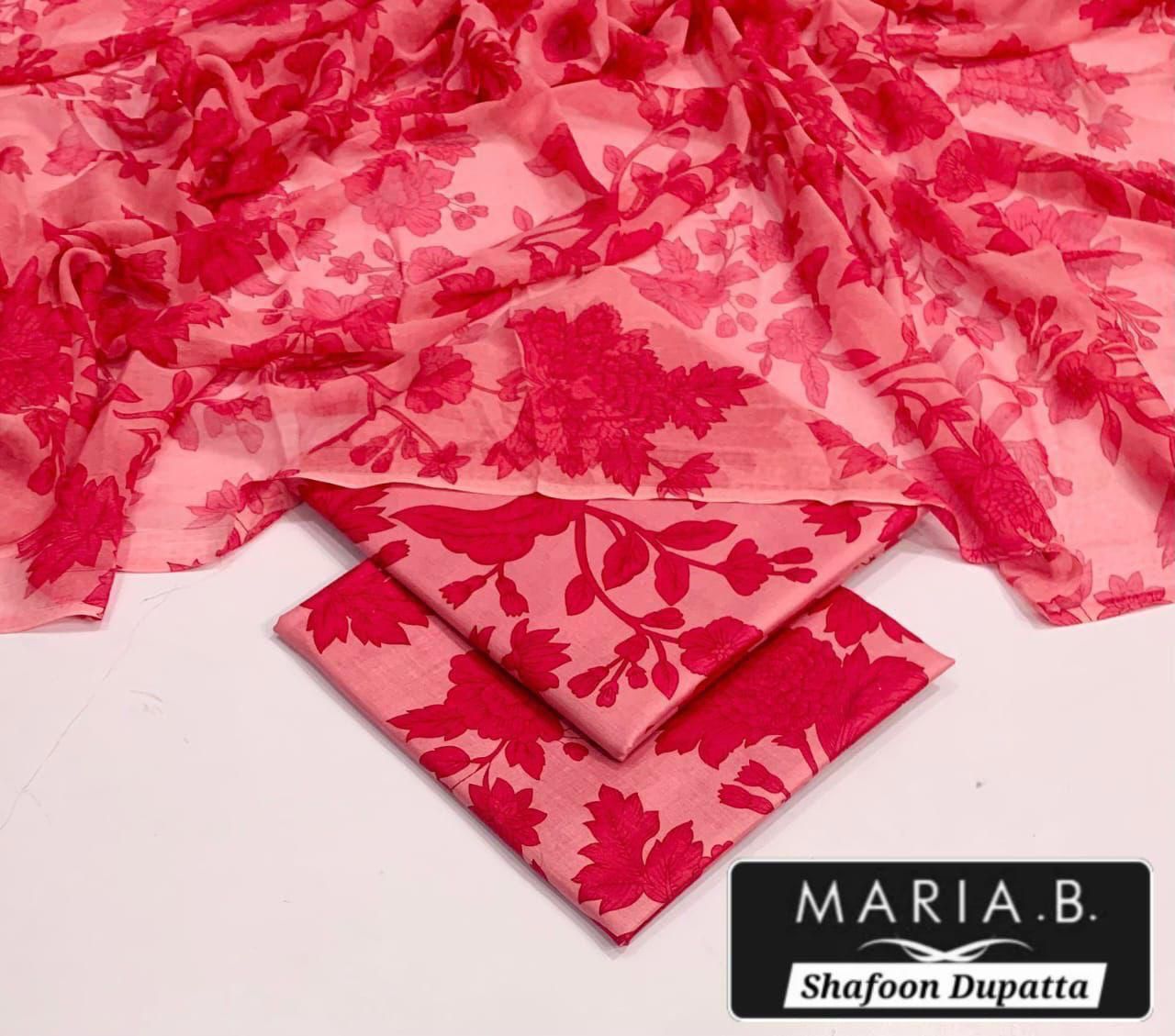 MARIA B 3 pc printed Lawn