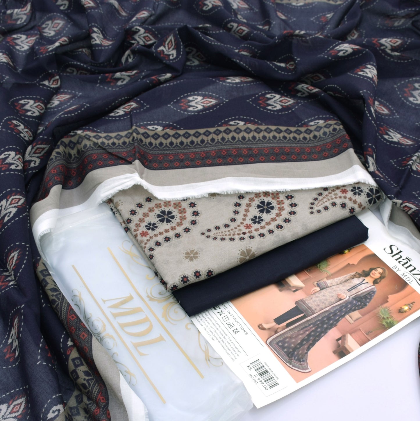 SHANZAY 3 PC PRINTED LAWN