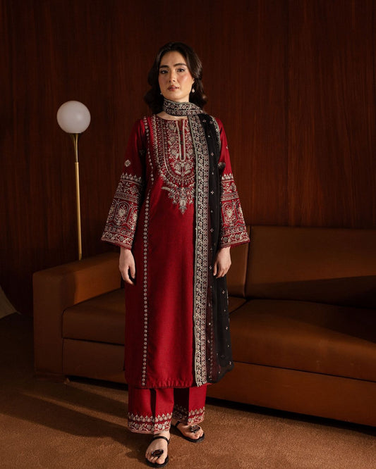 BATIK 3 piece embroidered lawn