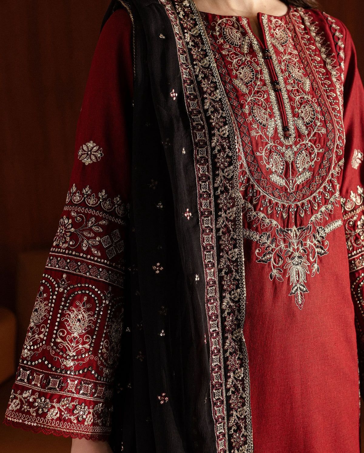 BATIK 3 piece embroidered lawn