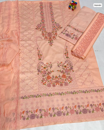 CHARIZMA 3 PC EMBROIDERED LAWN