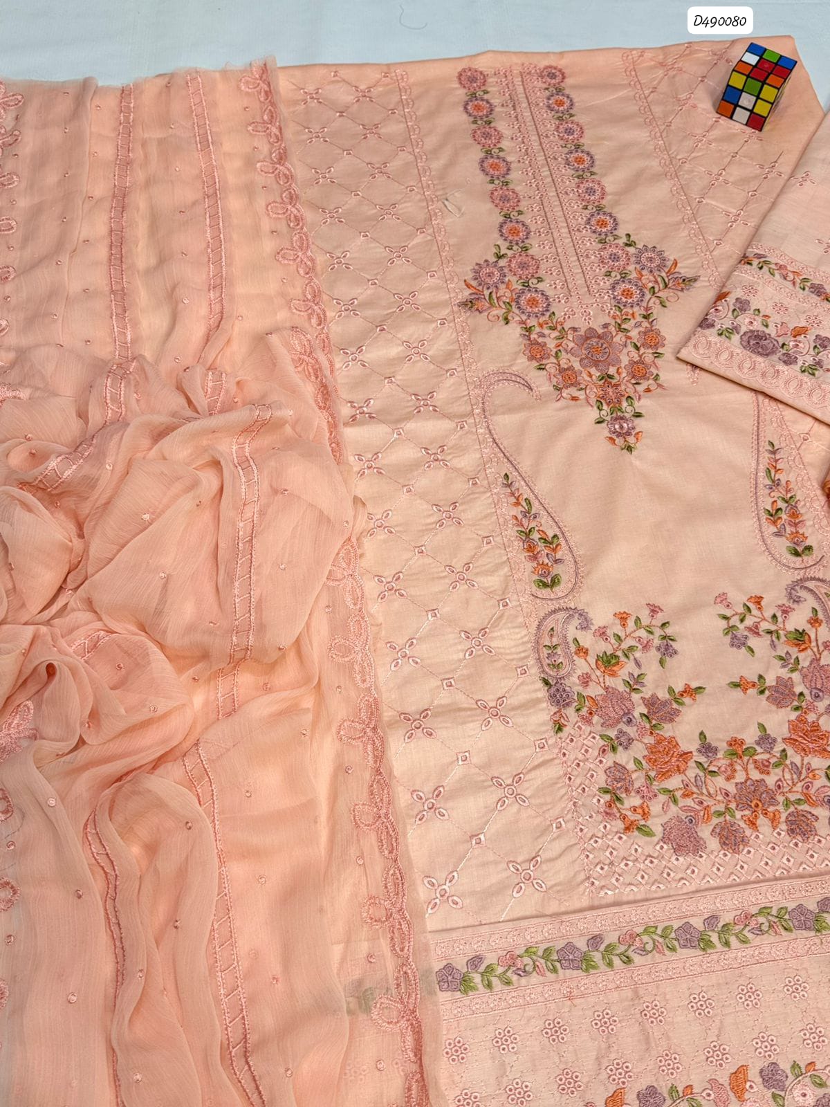 CHARIZMA 3 PC EMBROIDERED LAWN