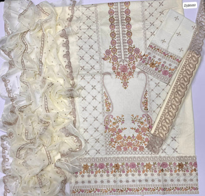 Charizma 3 PC EMBROIDERED LAWN