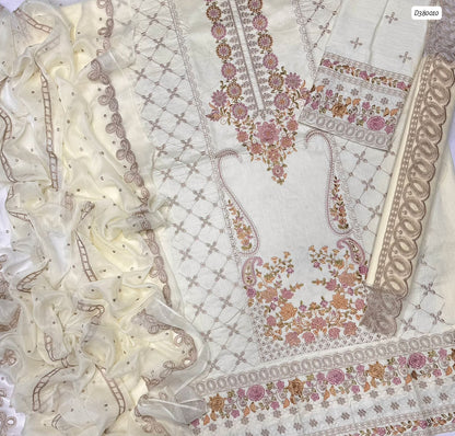 Charizma 3 PC EMBROIDERED LAWN