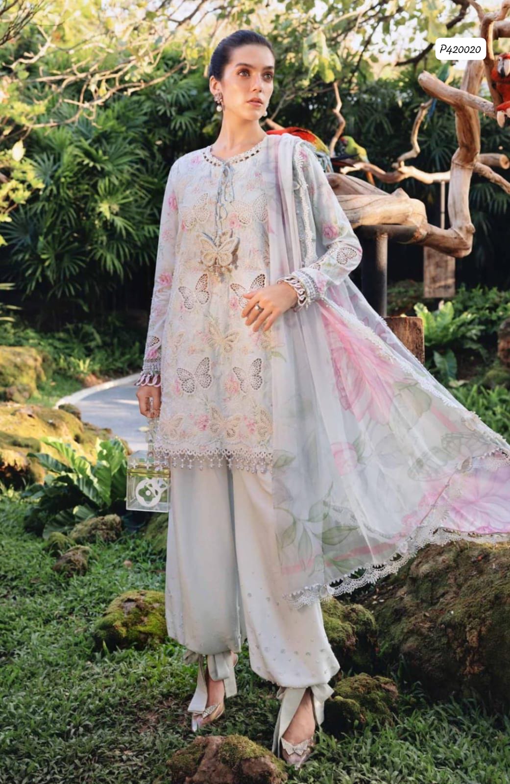 MARIA B 3 PC EMBROIDERED LAWN