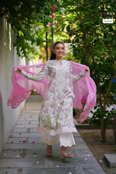 ZAIB 3 PC EMBROIDERED LAWN