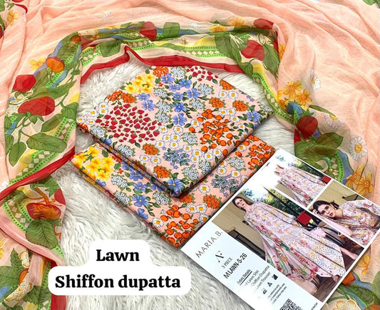 Maria B 3 pc printed Lawn