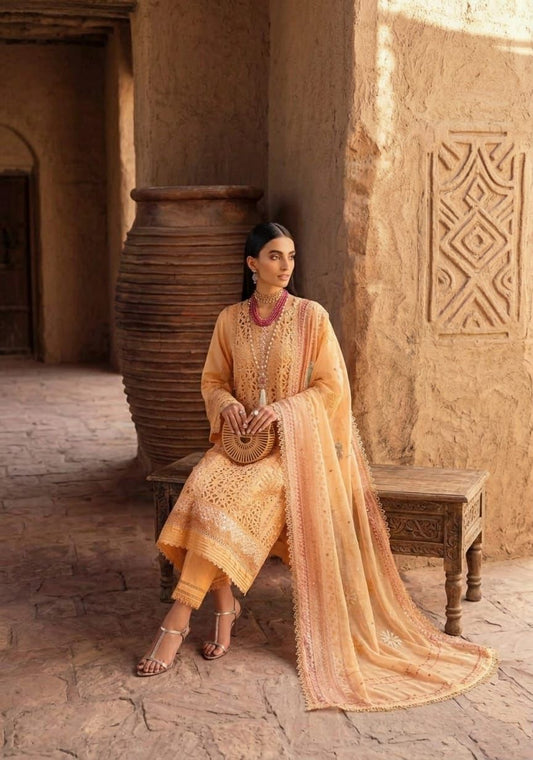 3 PC EMBROIDERED LAWN