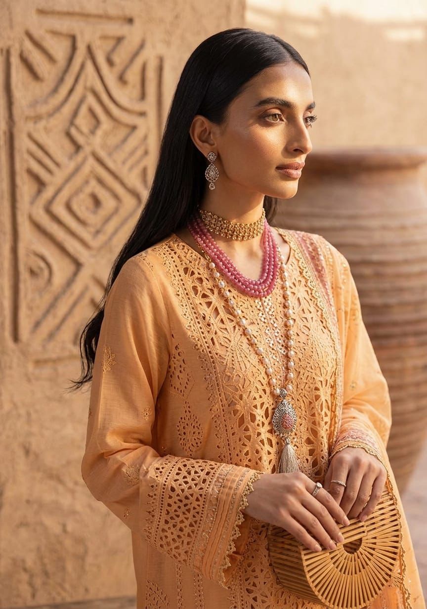 3 PC EMBROIDERED LAWN