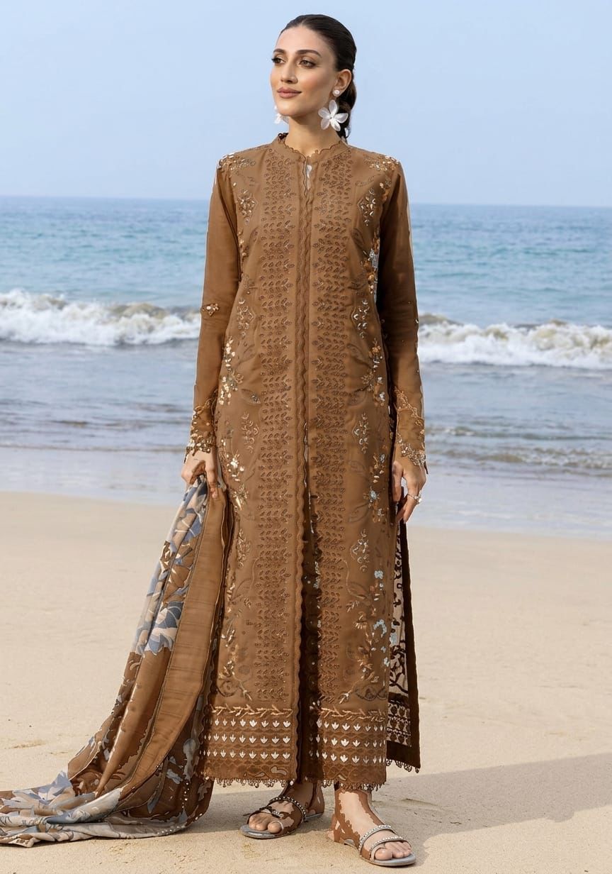 3 PC EMBROIDERED LAWN