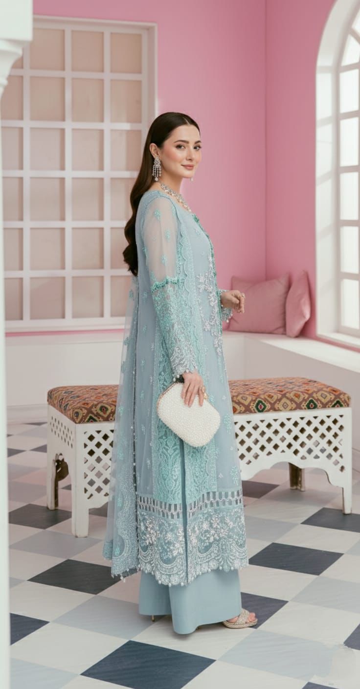 3 PC EMBROIDERED LAWN