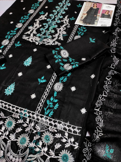 3 PC EMBROIDERED LAWN