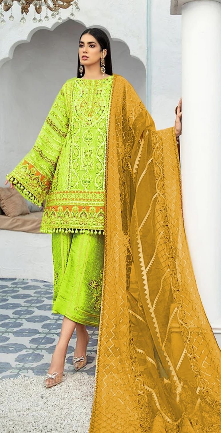 3 PC EMBROIDERED LAWN