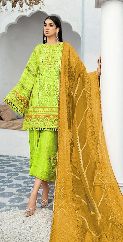 3 PC EMBROIDERED LAWN