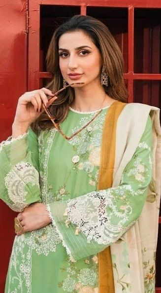 3 PC EMBROIDERED LAWN