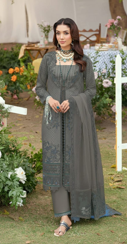 3 PC EMBROIDERED LAWN