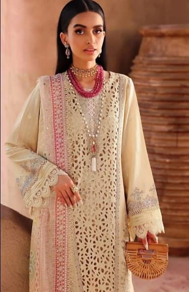 3 PC EMBROIDERED LAWN