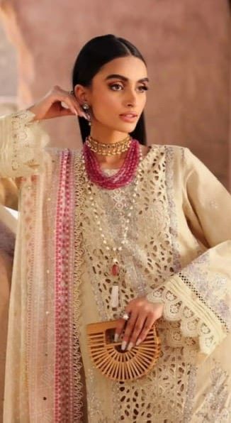 3 PC EMBROIDERED LAWN