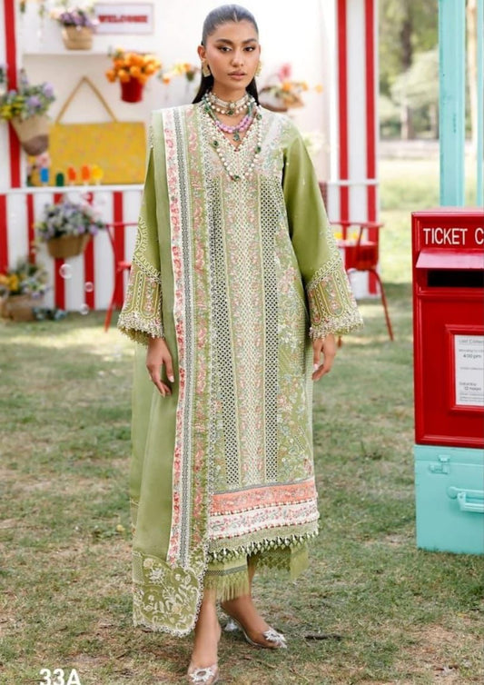 3 PC EMBROIDERED LAWN