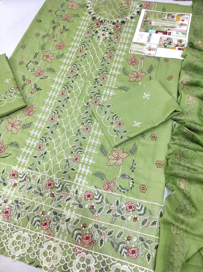 3 PC EMBROIDERED LAWN