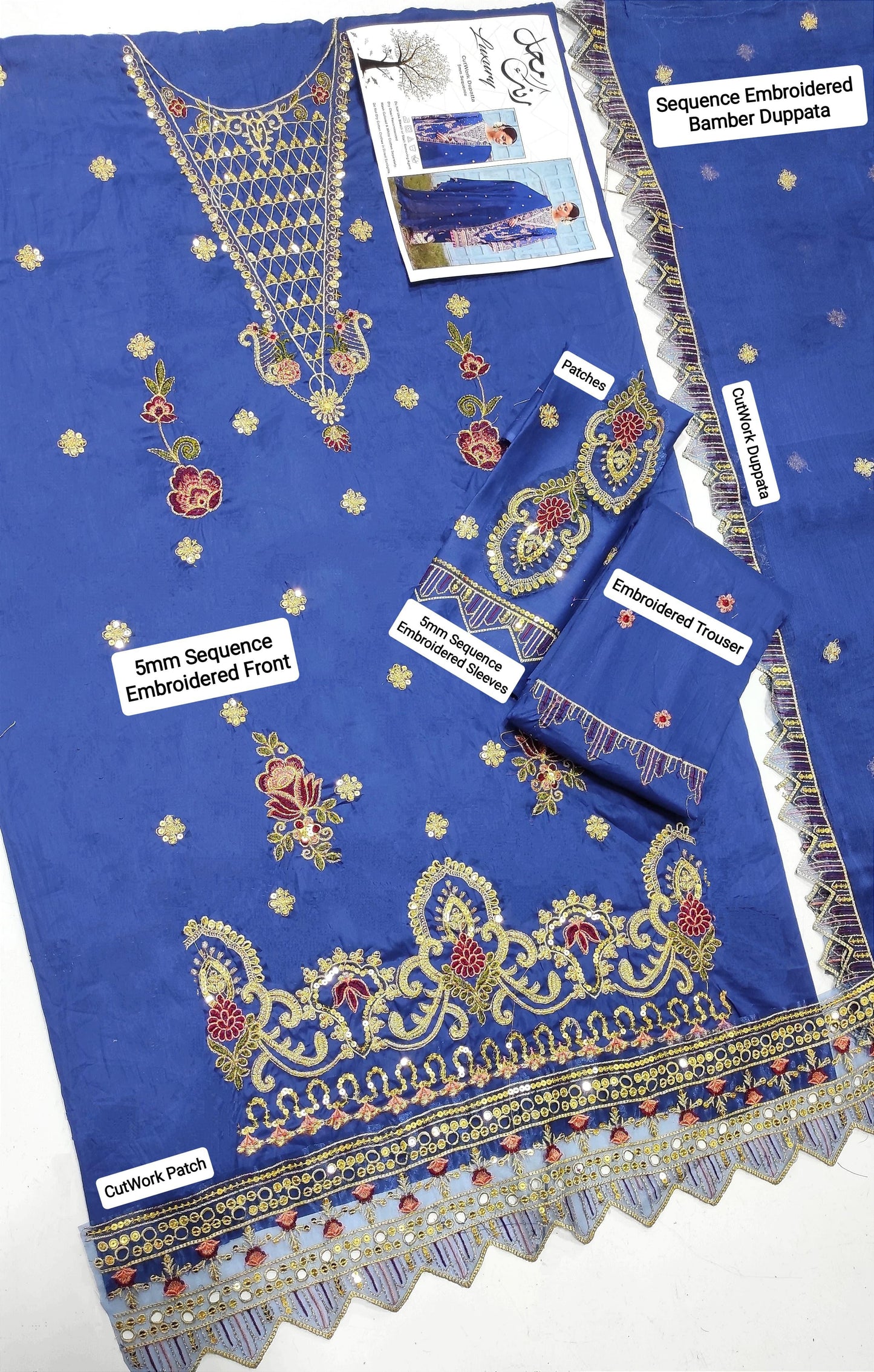 3 PC EMBROIDERED LAWN