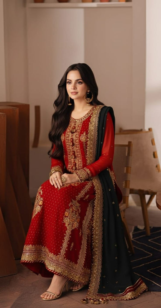 3 PC EMBROIDERED LAWN