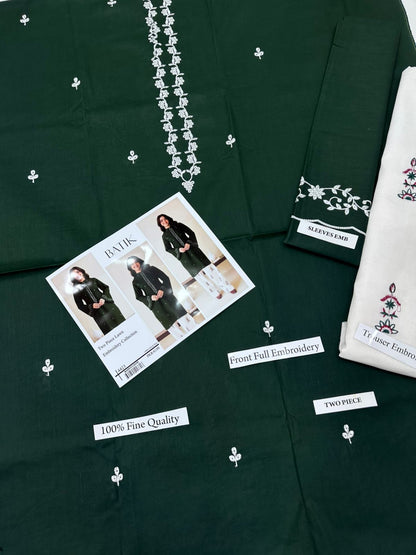 BATIK 2 PC EMBROIDERED LAWN