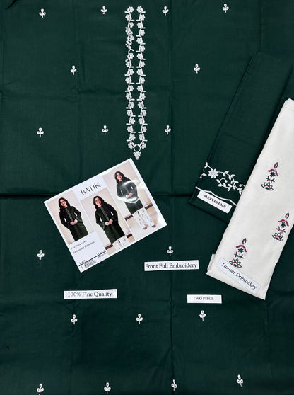 BATIK 2 PC EMBROIDERED LAWN