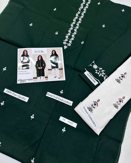 BATIK 2 PC EMBROIDERED LAWN