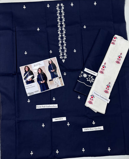 BATIK 2 PC EMBROIDERED LAWN