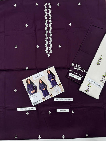 BATIK 2 PC EMBROIDERED LAWN