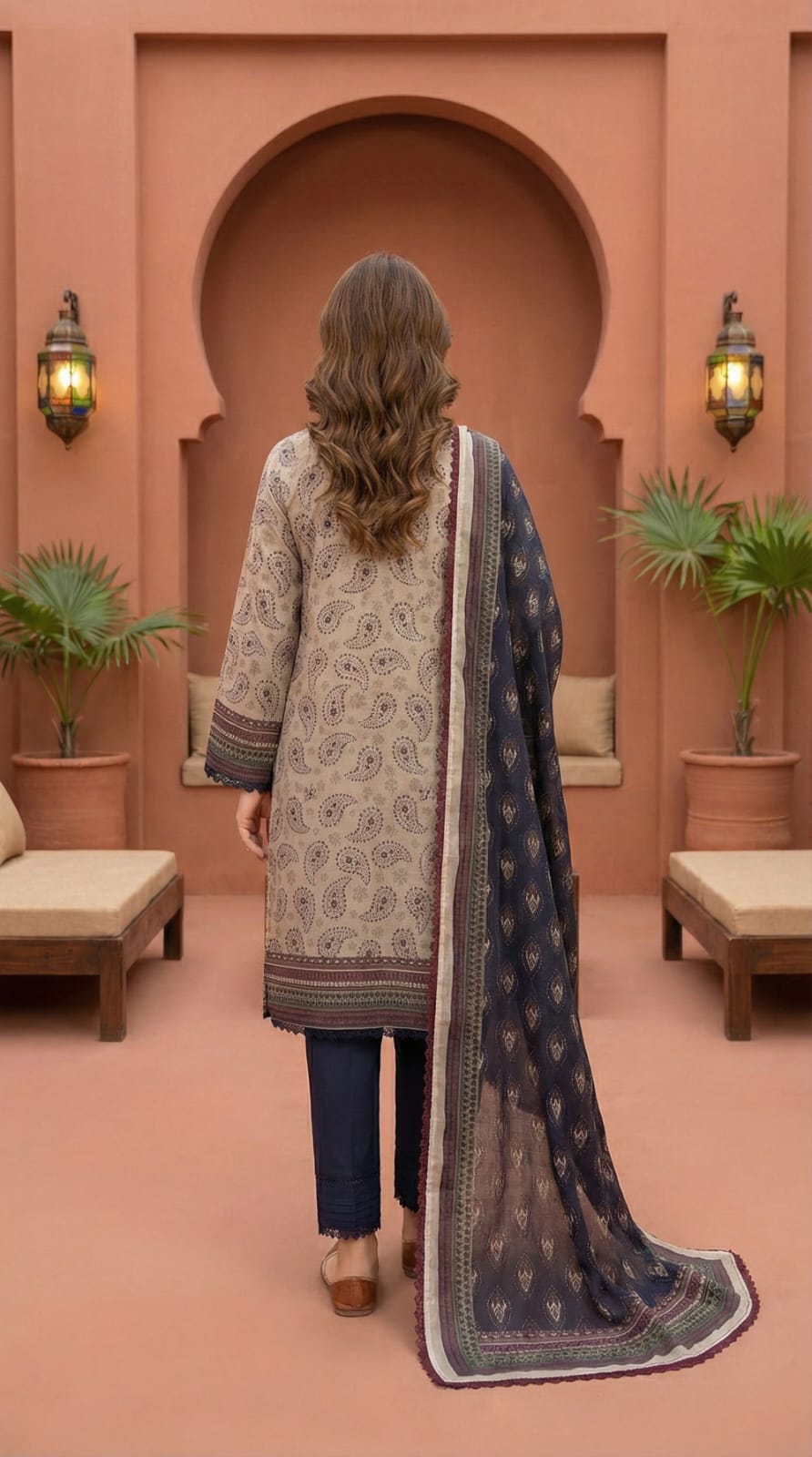 SHANZAY 3 PC PRINTED LAWN