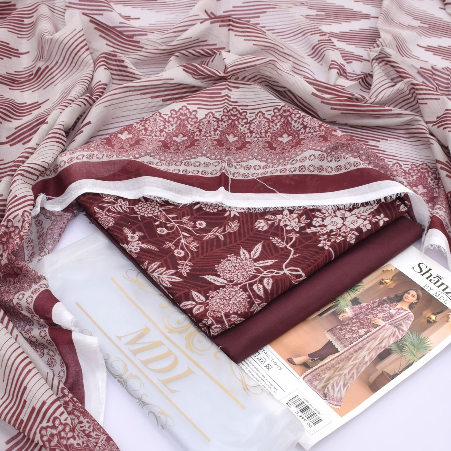 SHANZAY 3 PC PRINTED LAWN