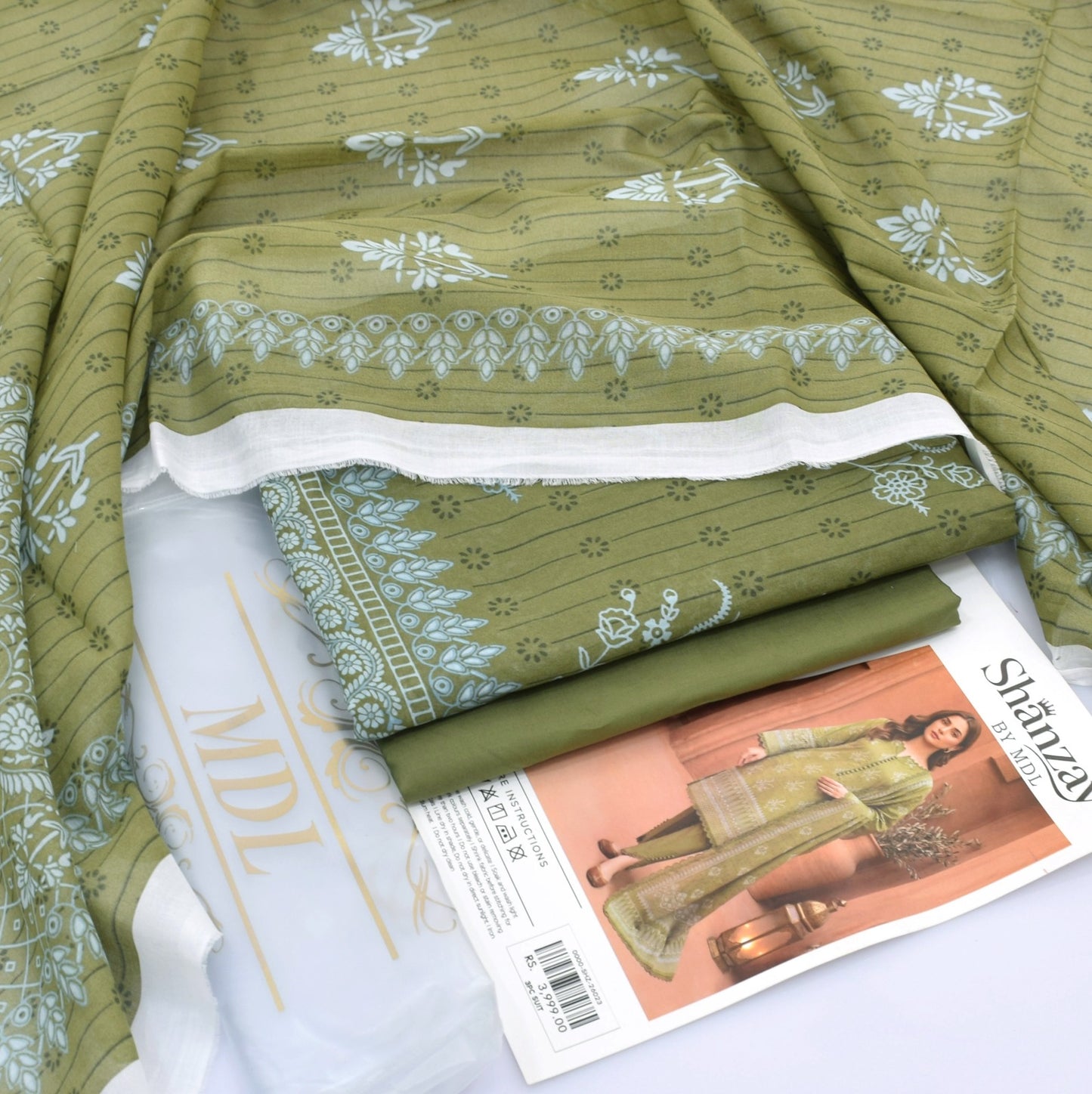 SHANZAY 3 PC PRINTED LAWN