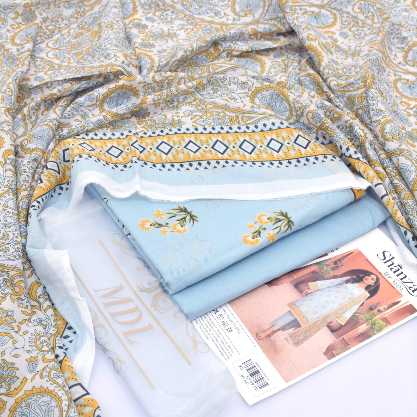 SHANZAY 3 PC PRINTED LAWN