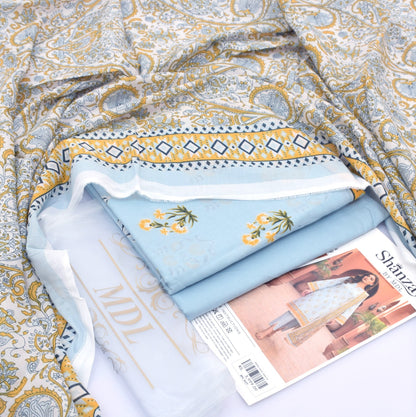SHANZAY 3 PC PRINTED LAWN